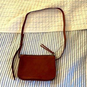 Madewell The Simple Crossbody English Saddle Brown Leather